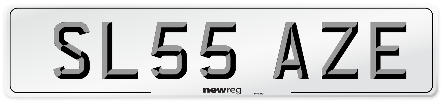 SL55 AZE Number Plate from New Reg